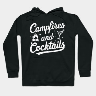 Campfire And Cocktails Hiking and Camping Drinking Hoodie